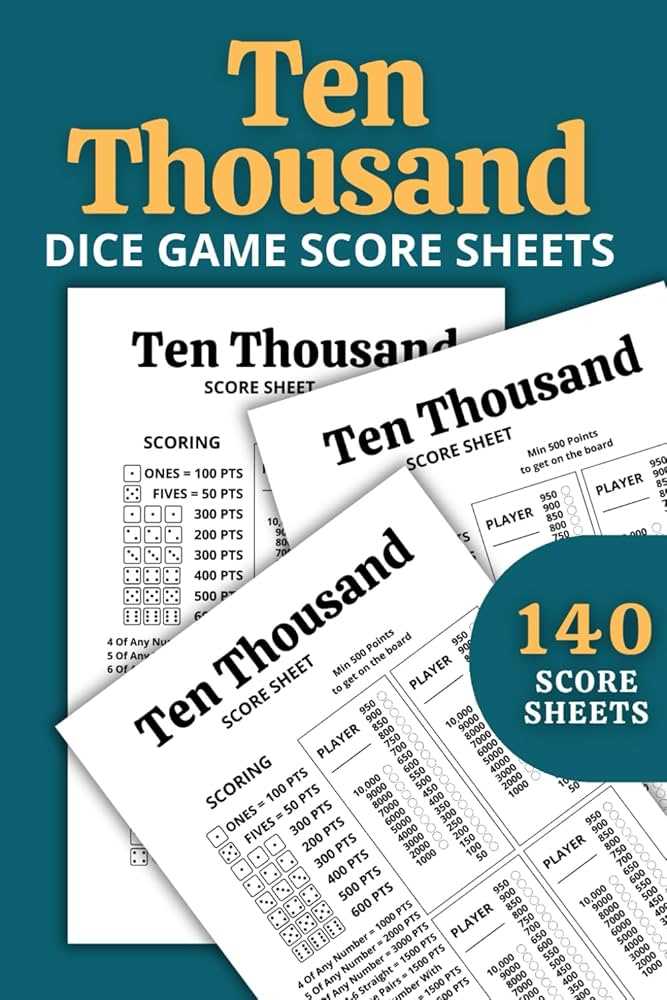 10000 dice game rules printable