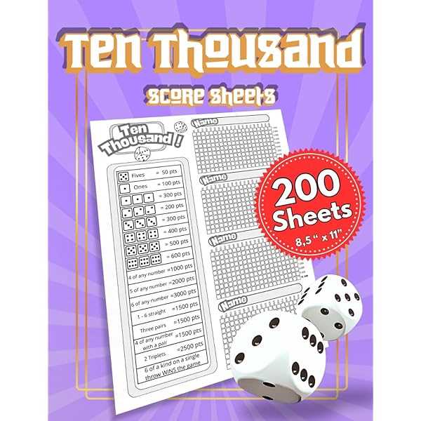 10000 dice game rules printable