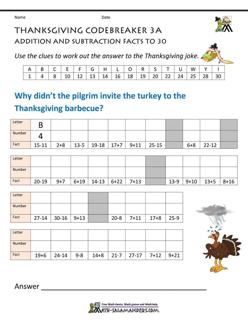 3rd grade math printables
