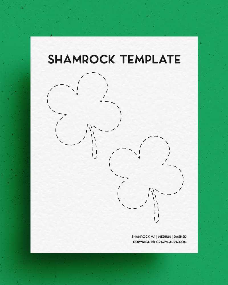 4 leaf clover printable template