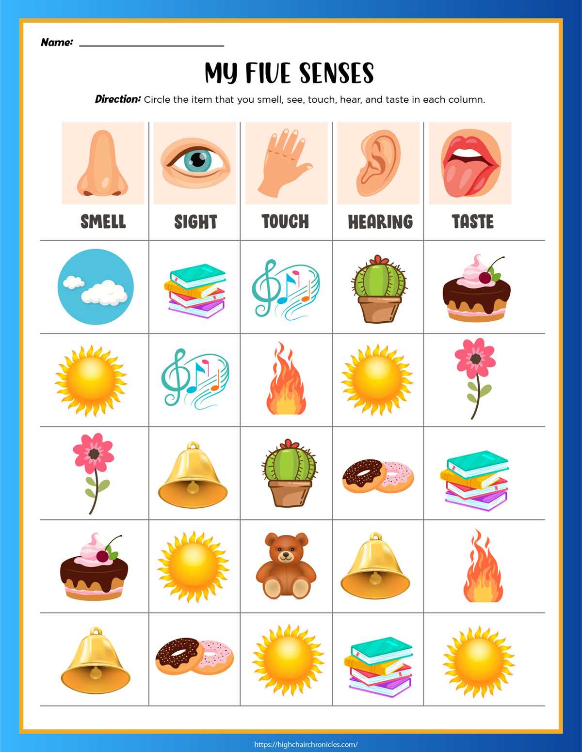 5 senses worksheet free printable 5 senses worksheet free printable