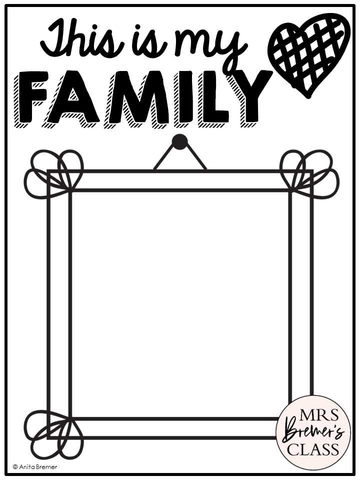 all about my family free printable all about my family free printable