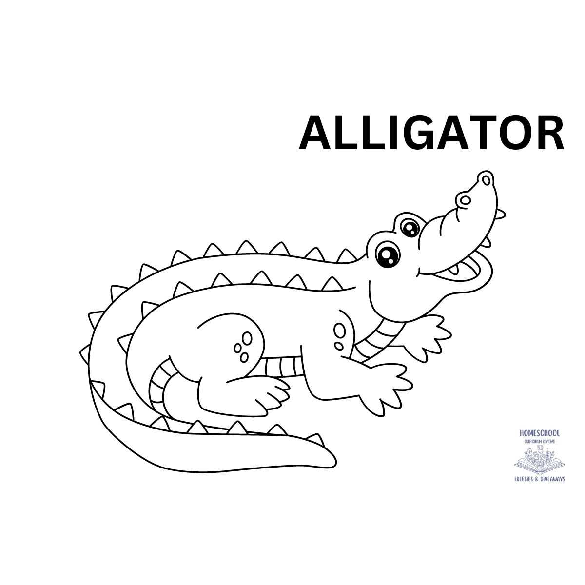alligator coloring pages printable
