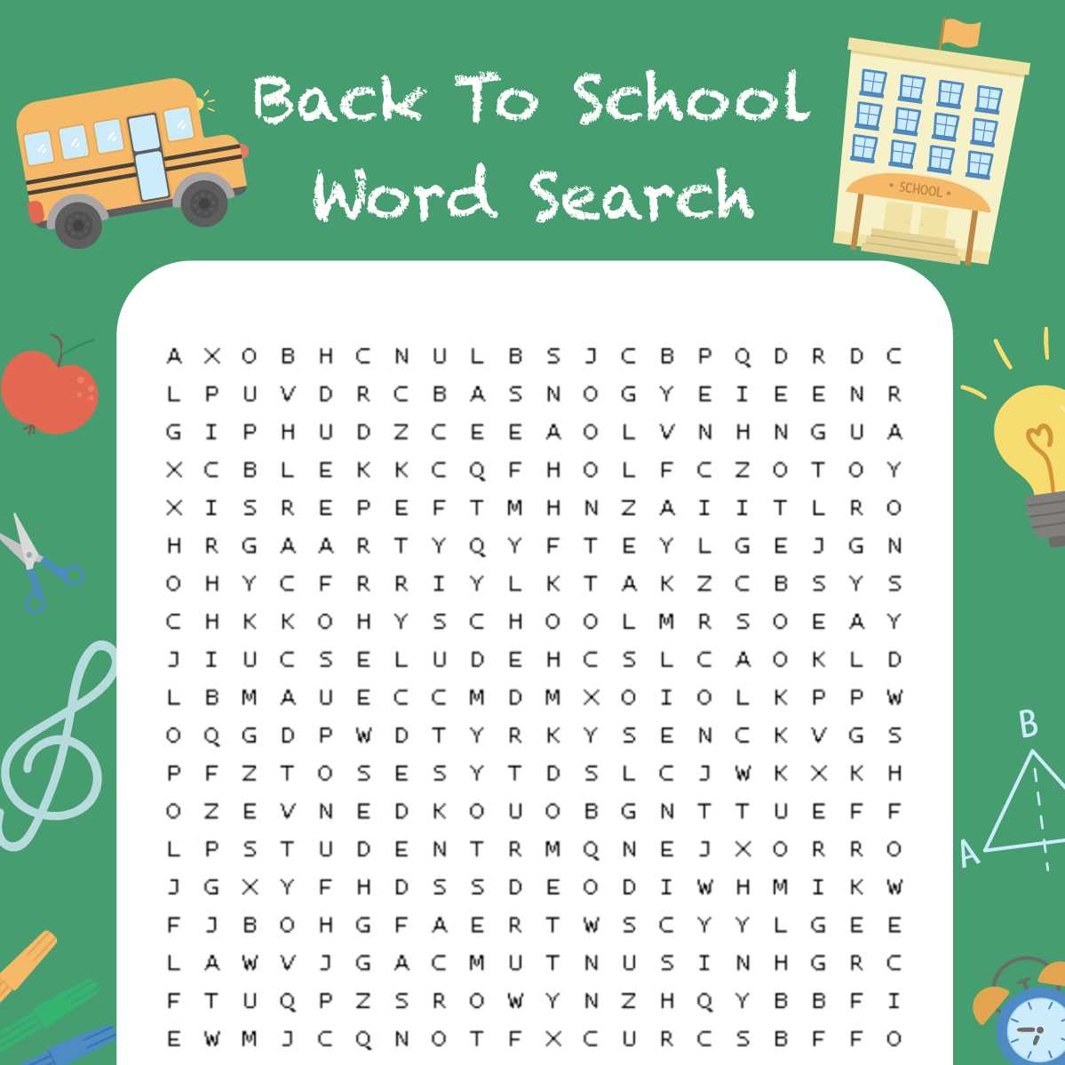 back to school word search printable back to school word search printable