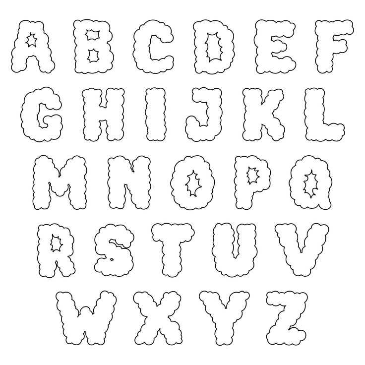 big printable bubble letters