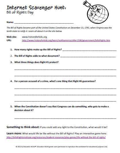 bill of rights printable for students bill of rights printable for students