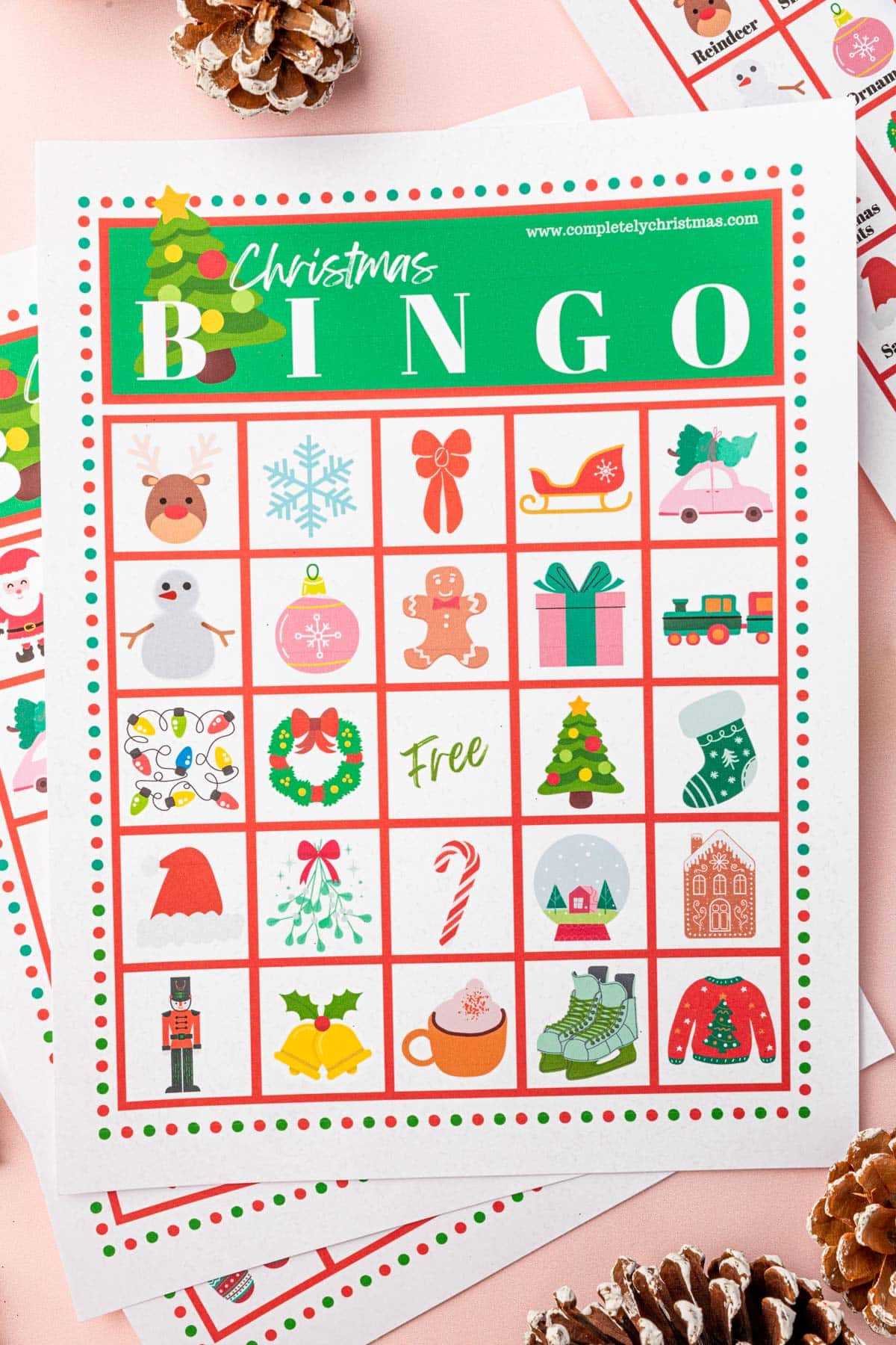 bingo printable christmas