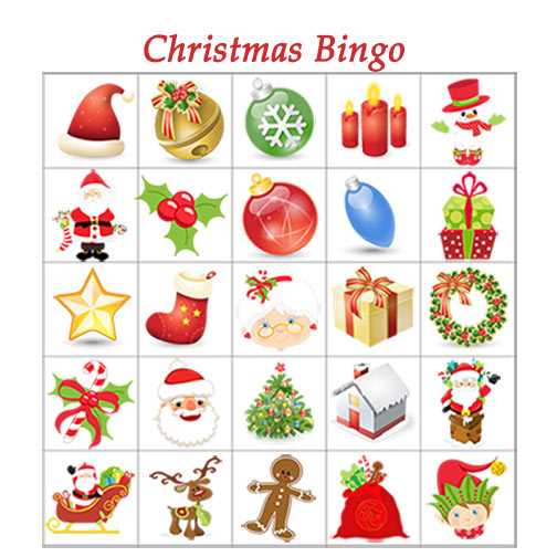 bingo printable christmas