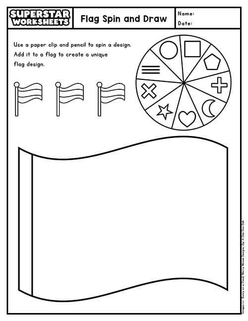 blank flag printable