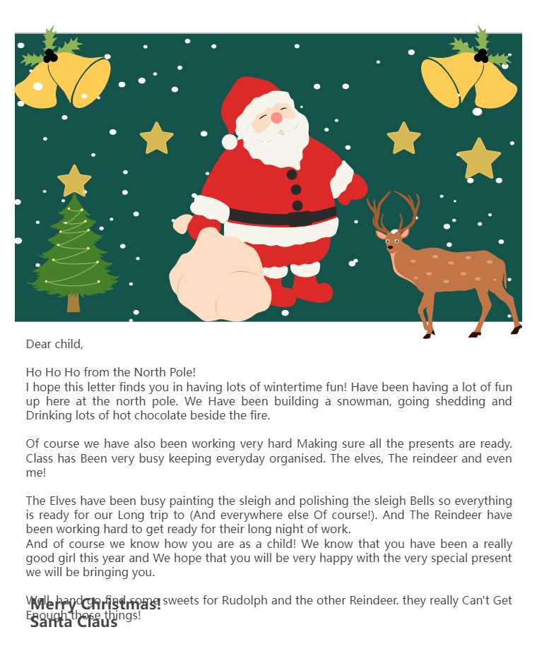 blank letter to santa printable