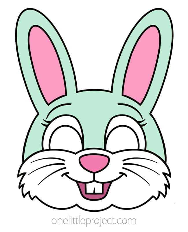 bunny printable mask bunny printable mask