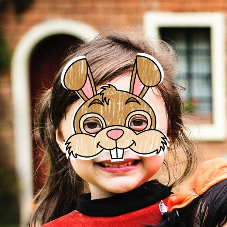 bunny printable mask bunny printable mask