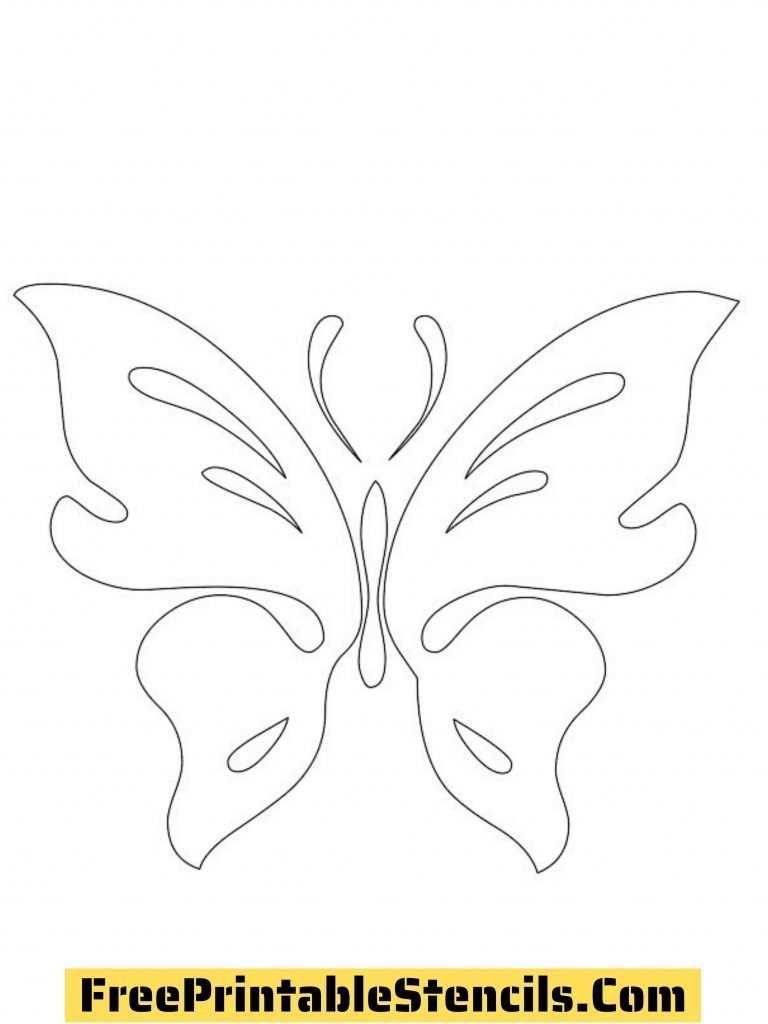 butterfly stencils printable