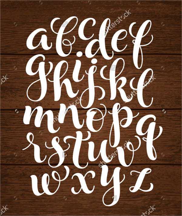 calligraphy alphabet printable