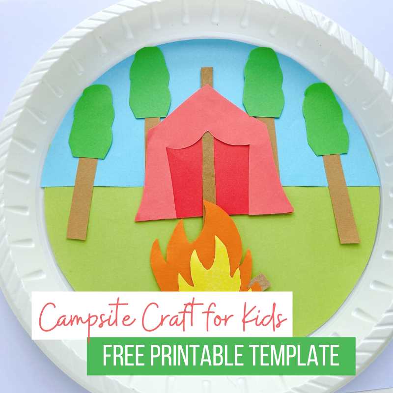 camping craft printable camping craft printable
