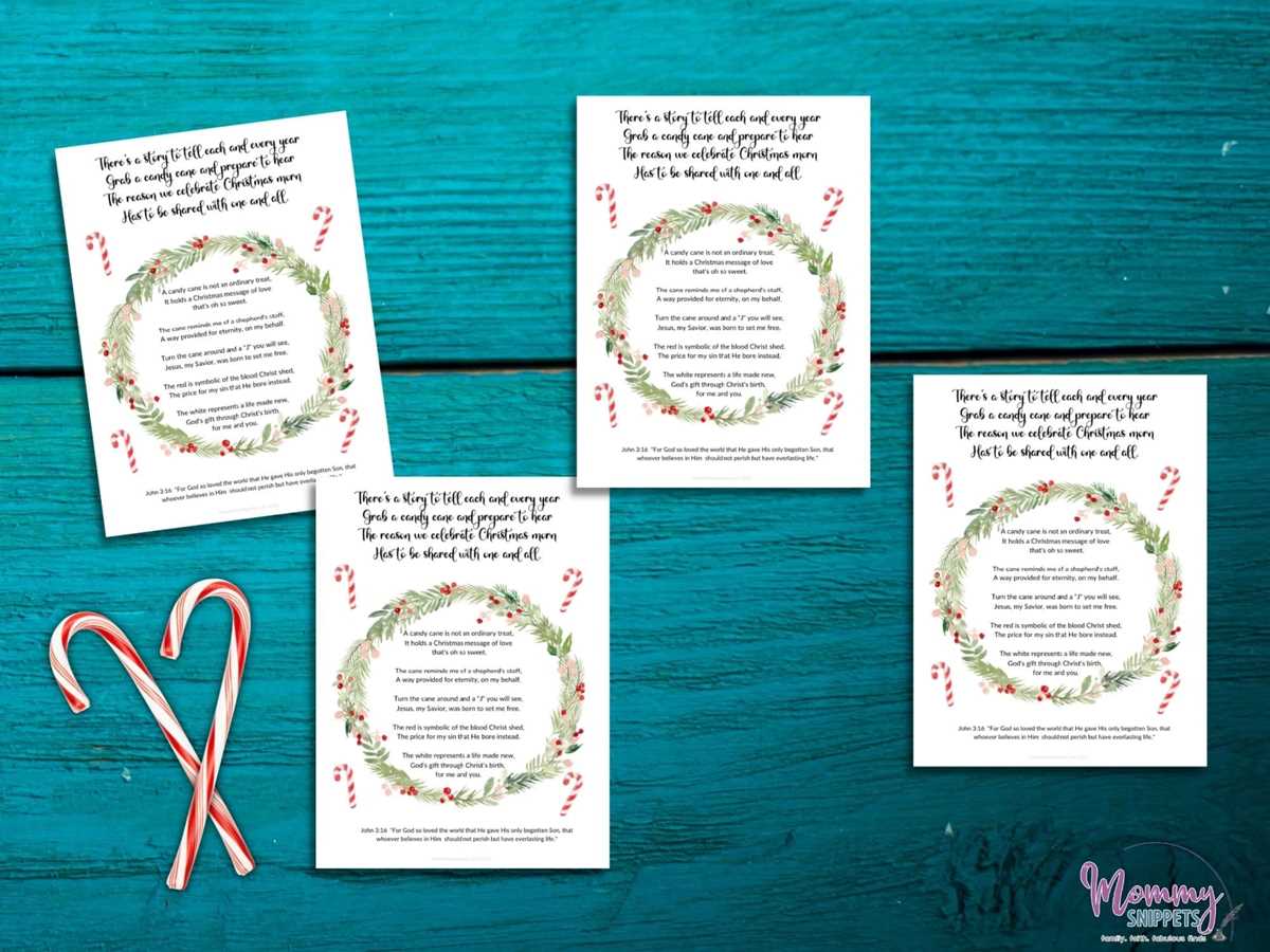candy cane legend free printable candy cane legend free printable