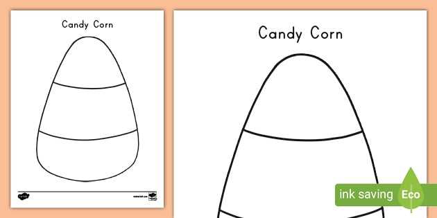 candy corn template free printable