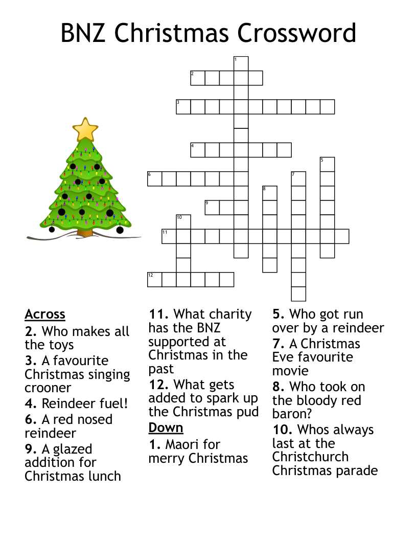 christmas crossword free printable christmas crossword free printable