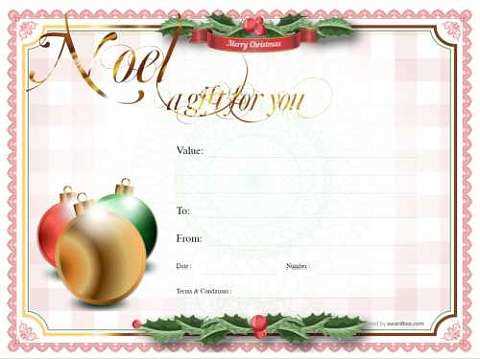 christmas gift certificate free printable christmas gift certificate free printable