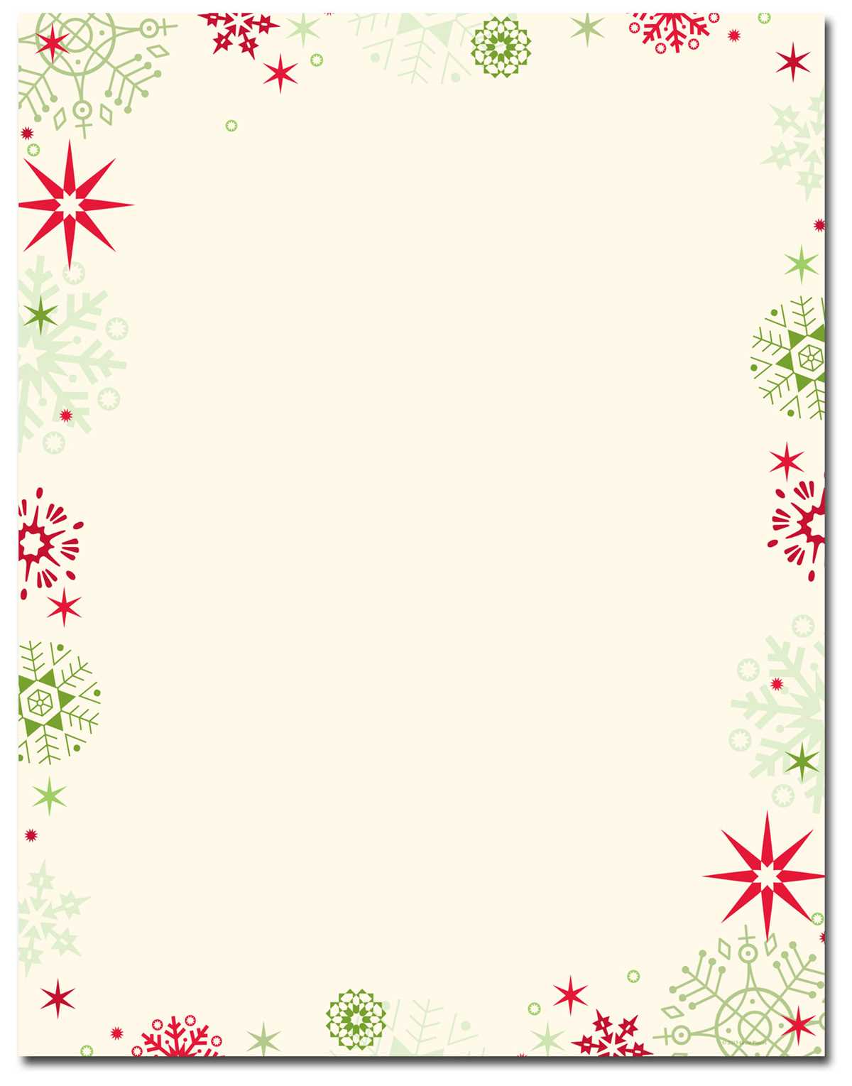 christmas stationery printable