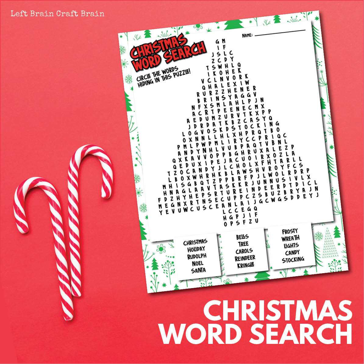 christmas word find free printable