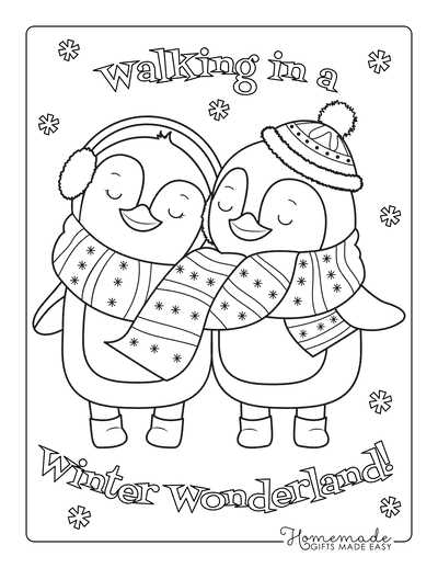 coloring pages printable winter