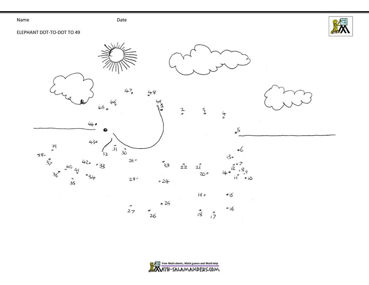 connect the dot printable
