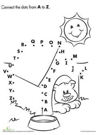 connect the dots abc printables connect the dots abc printables