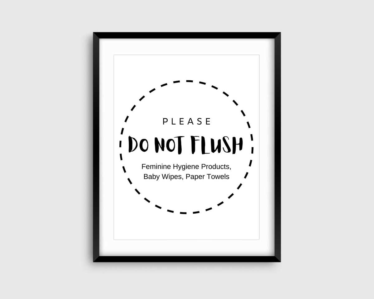 do not flush feminine products sign printable do not flush feminine products sign printable