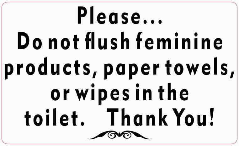 do not flush feminine products sign printable do not flush feminine products sign printable