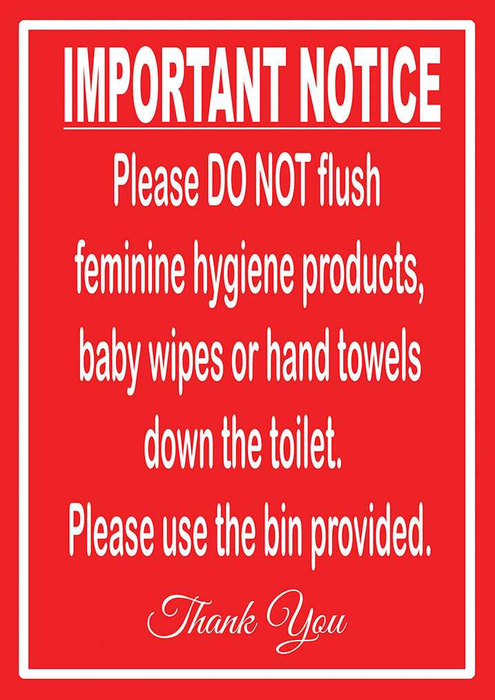 do not flush feminine products sign printable do not flush feminine products sign printable