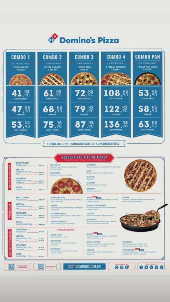 dominos printable menu dominos printable menu