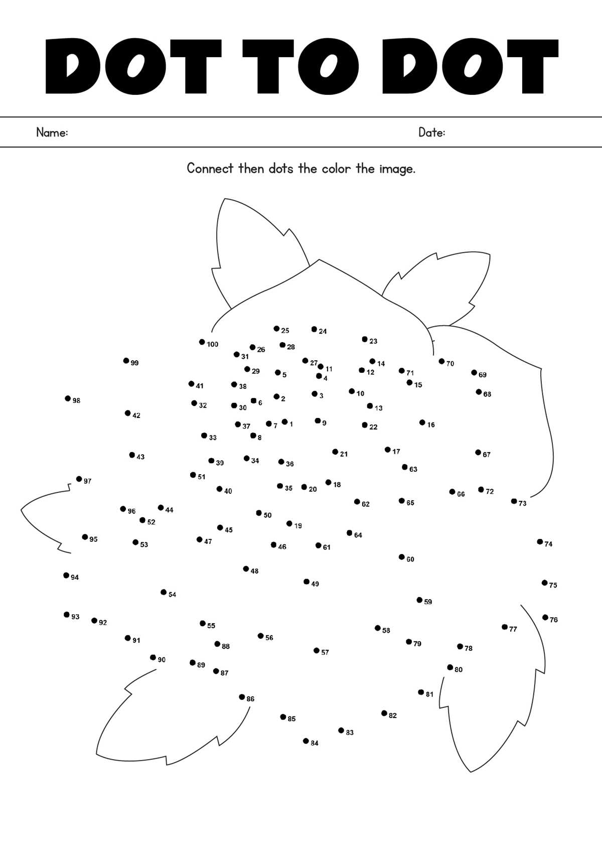 dot dot number printables dot dot number printables