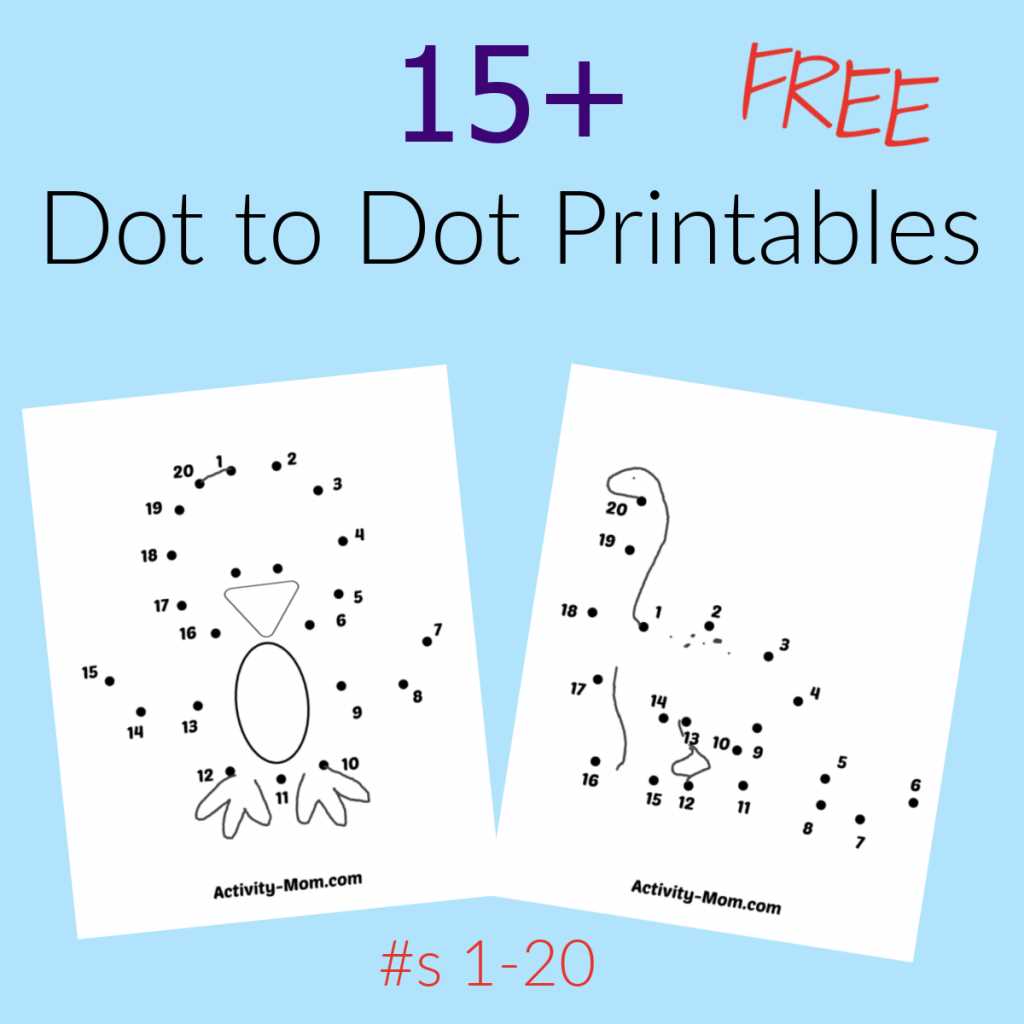 dot dot number printables dot dot number printables