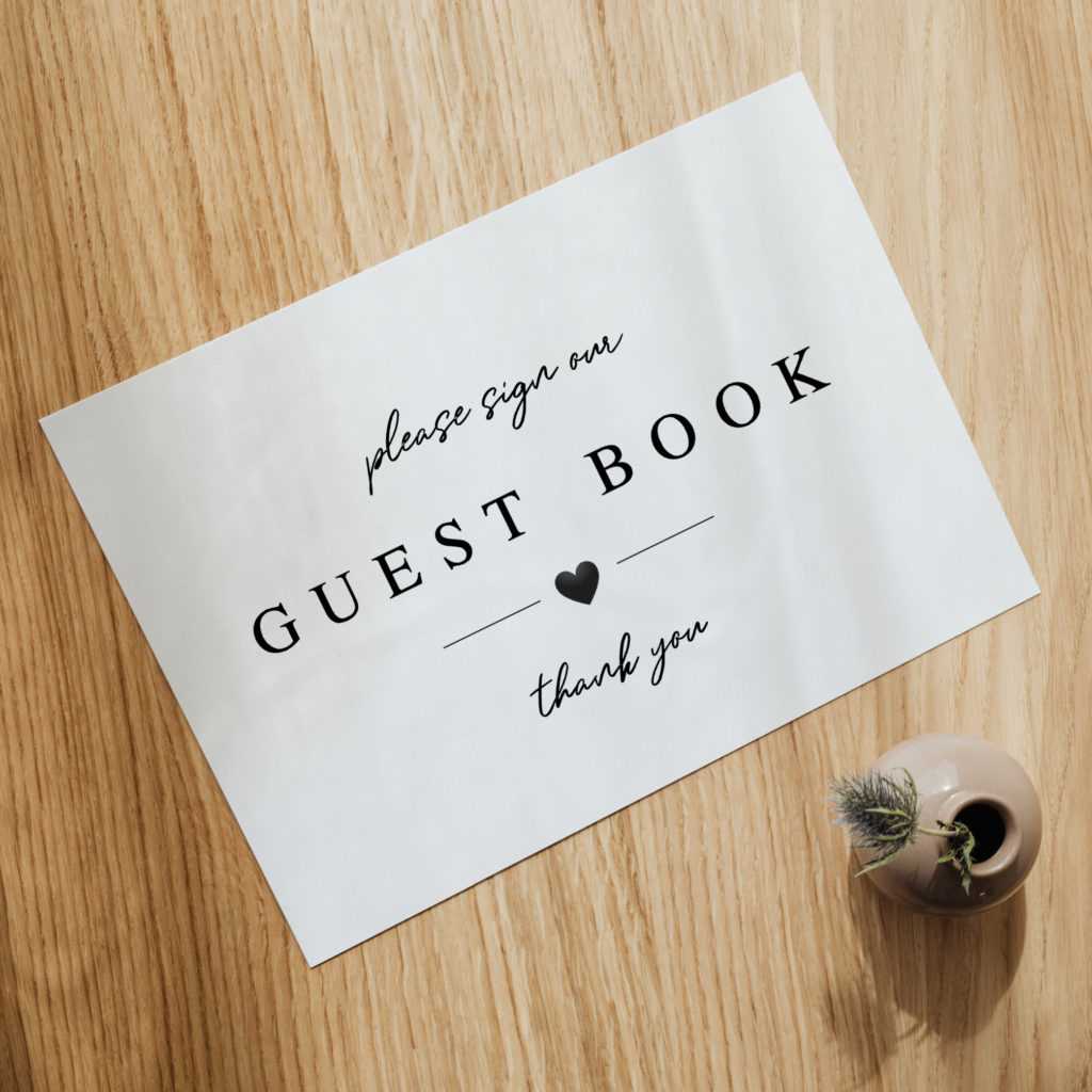 downloadable free printable guest book sign template