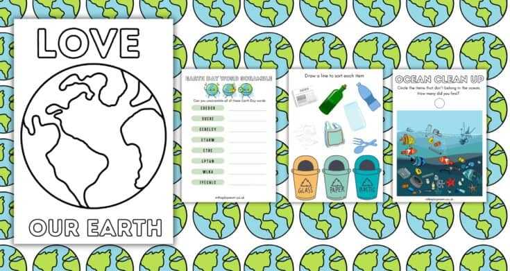 earth day printable worksheets