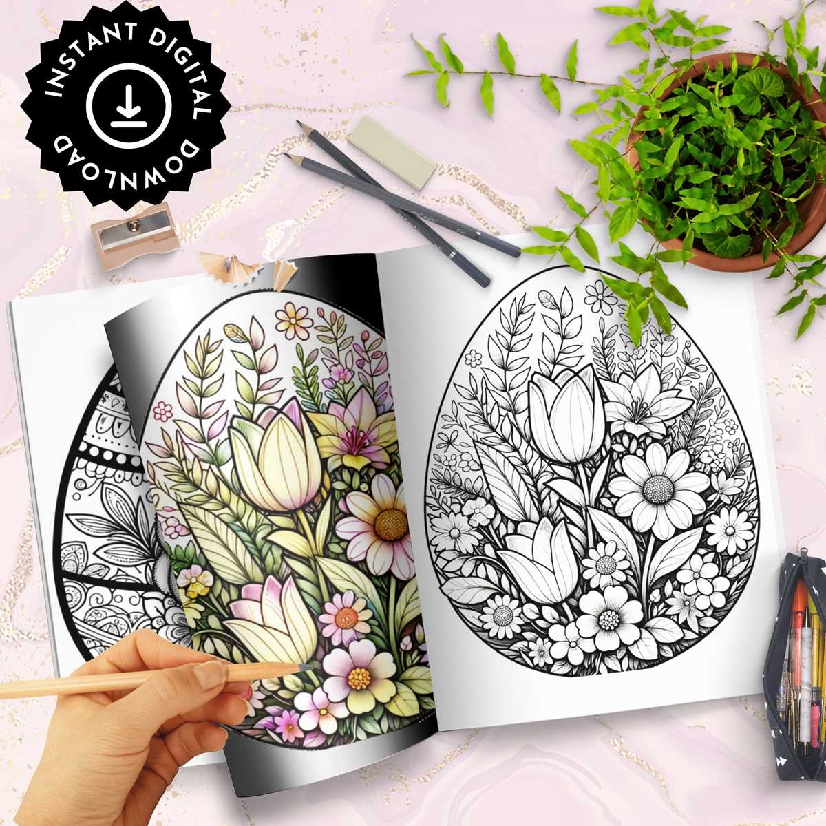 easter colouring pages printable