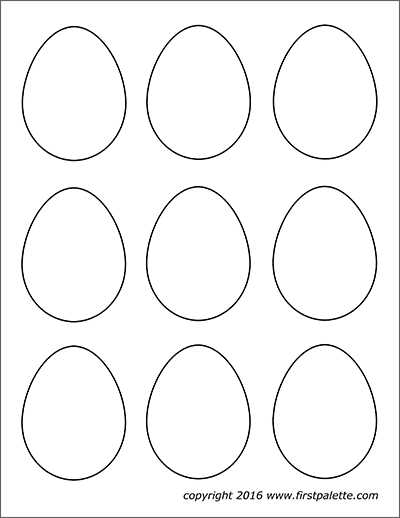 easter eggs to color printable