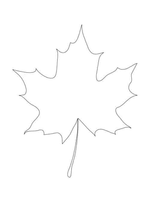 fall leaf pattern printable