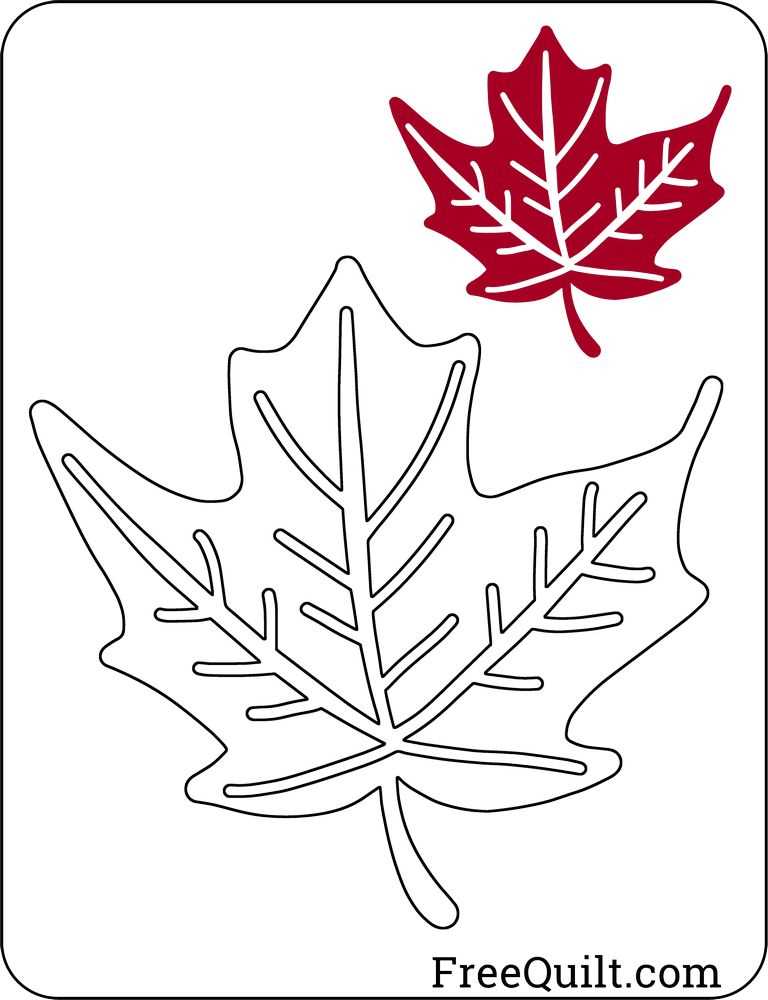 fall leaf pattern printable