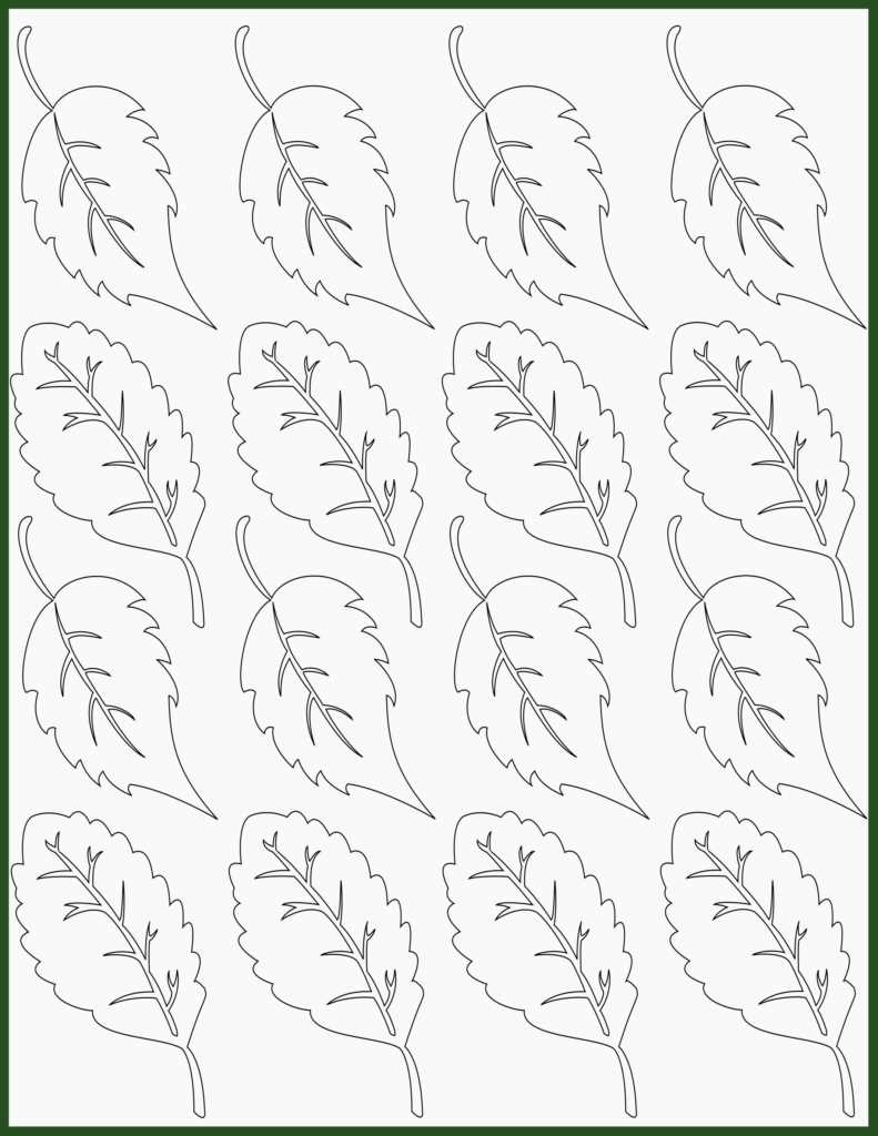 fall leaf pattern printable