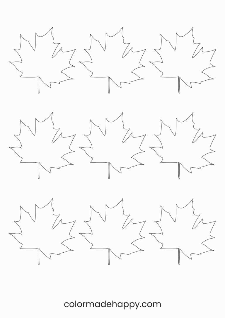 fall leaf patterns printable