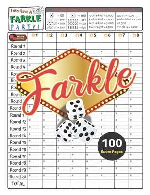 farkle printable score sheet