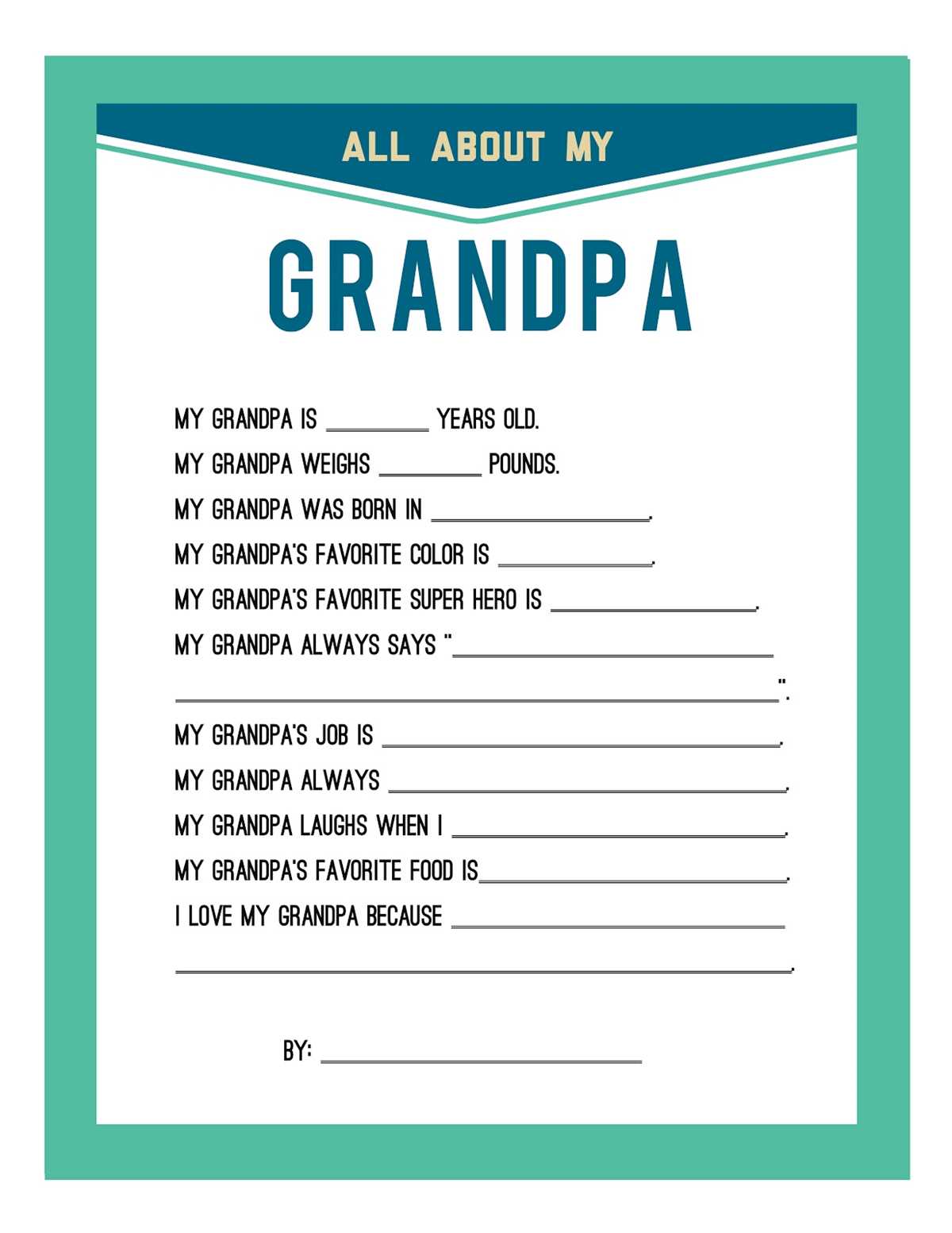 fathers day fill in the blank free printable