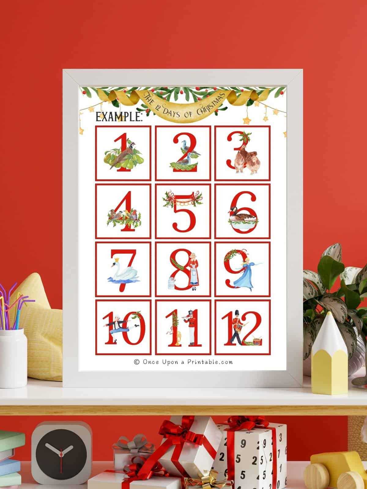 free 12 days of christmas printables