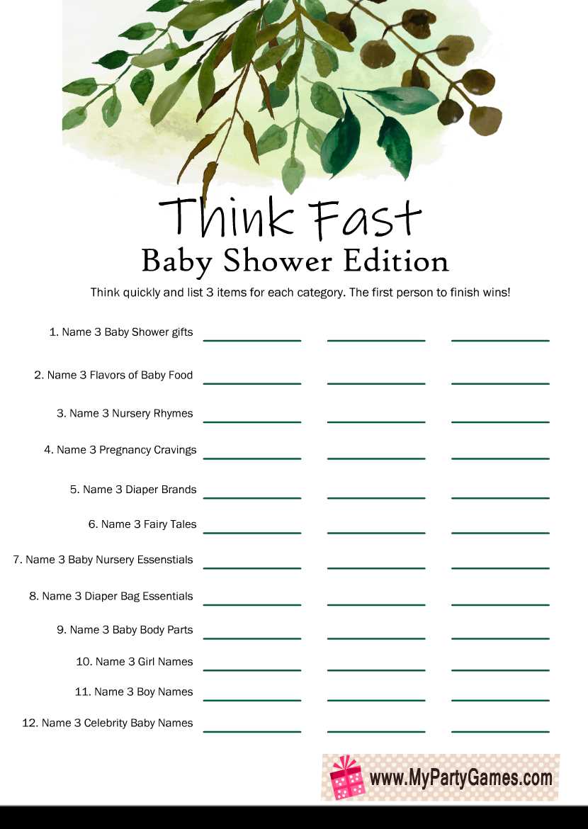 free baby shower game printables free baby shower game printables