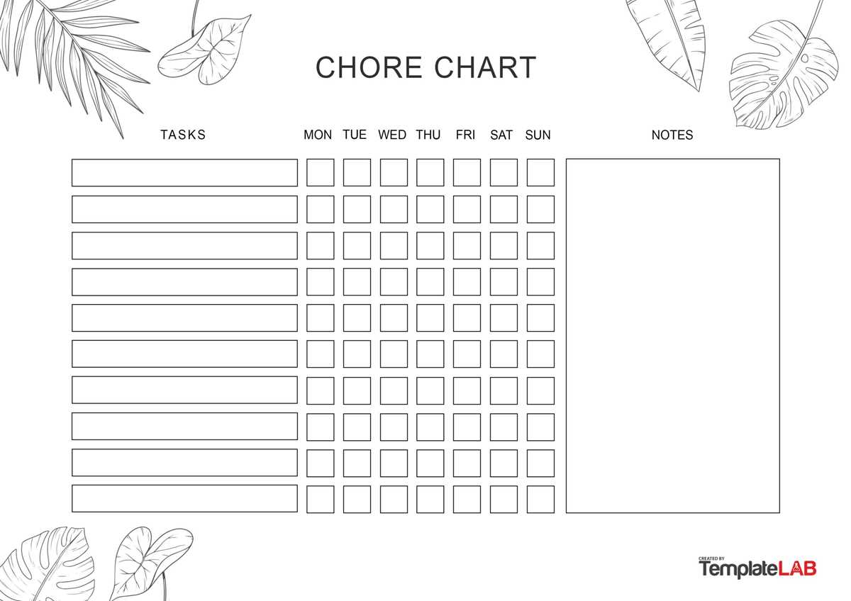 free editable printable chore charts for adults free editable printable chore charts for adults