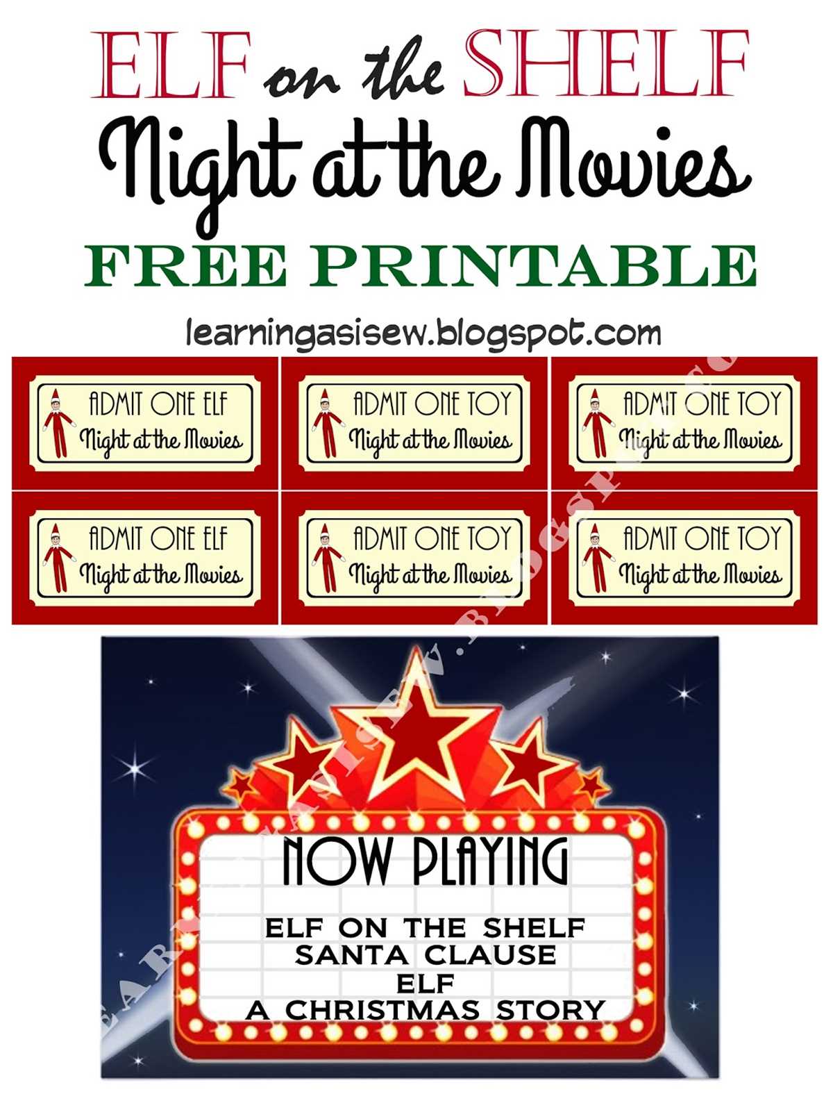 free movie night printables