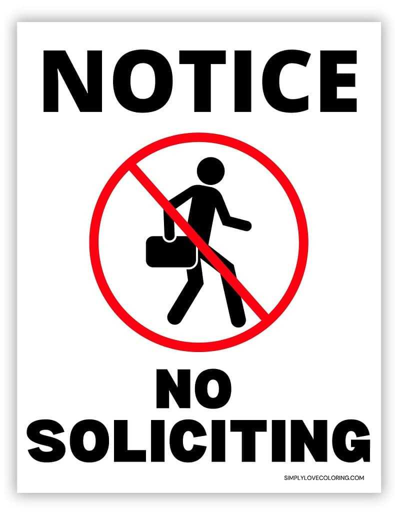 free no soliciting sign printable free no soliciting sign printable