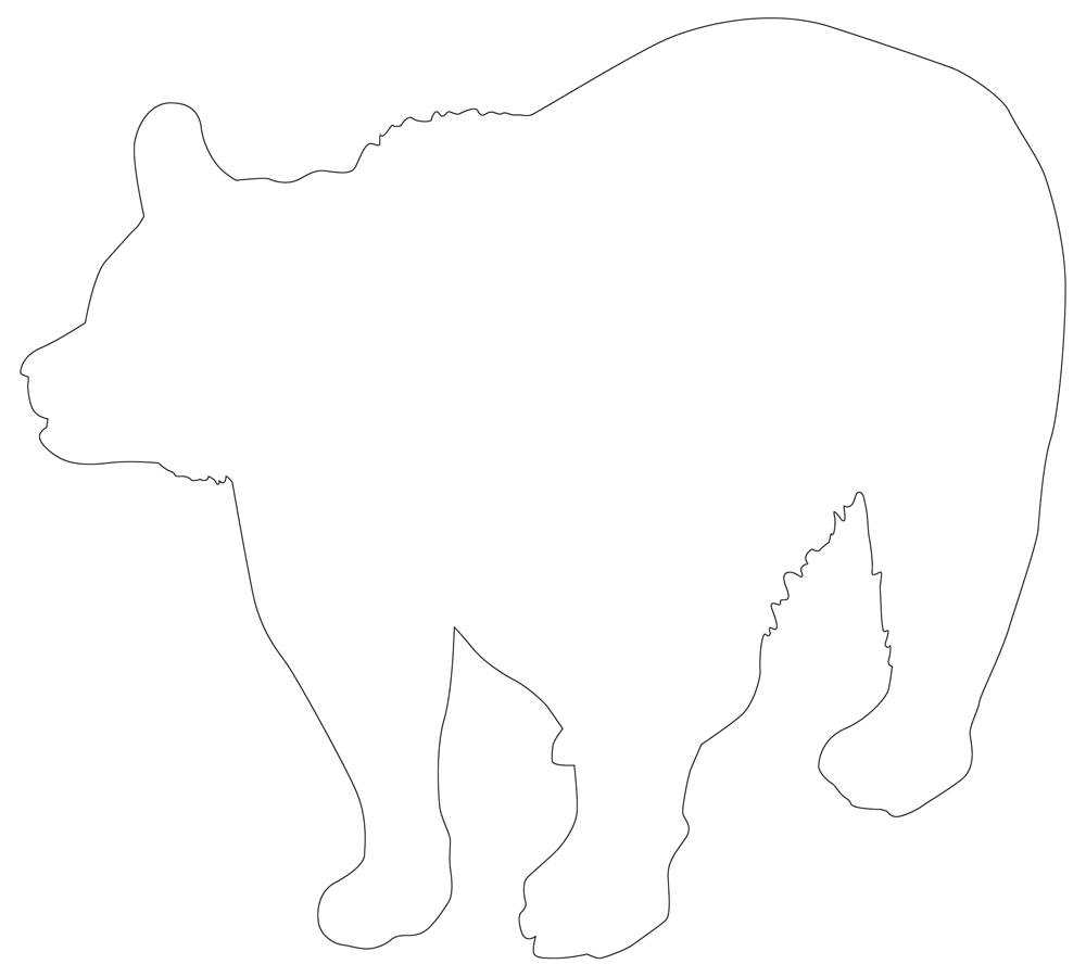 free printable bear template